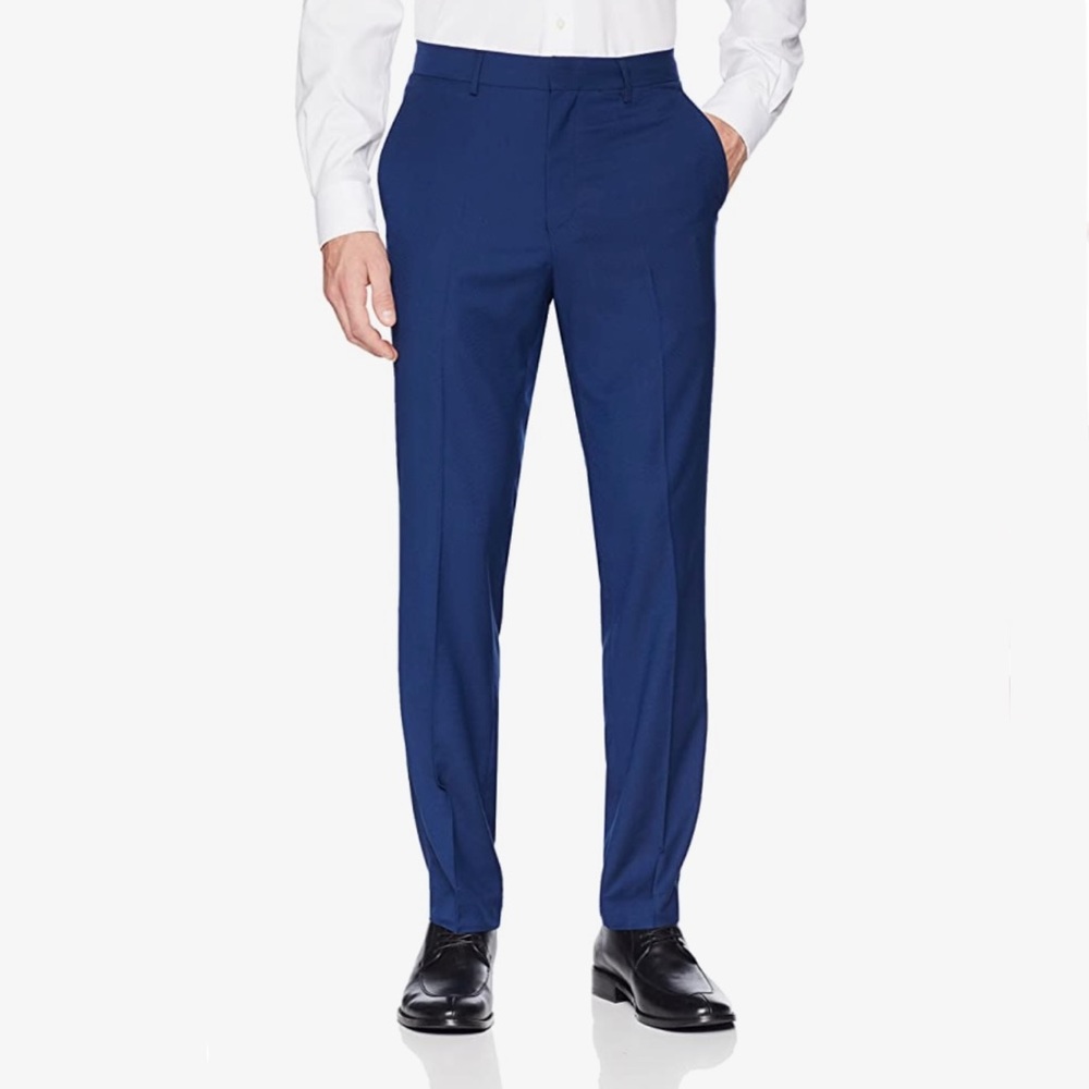 Kenneth Cole New York Men's Stretch Slim Fit Pants
